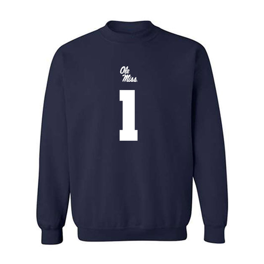 Ole Miss - NCAA Football : Princewill Umanmielen - Replica Shersey Crewneck Sweatshirt-0