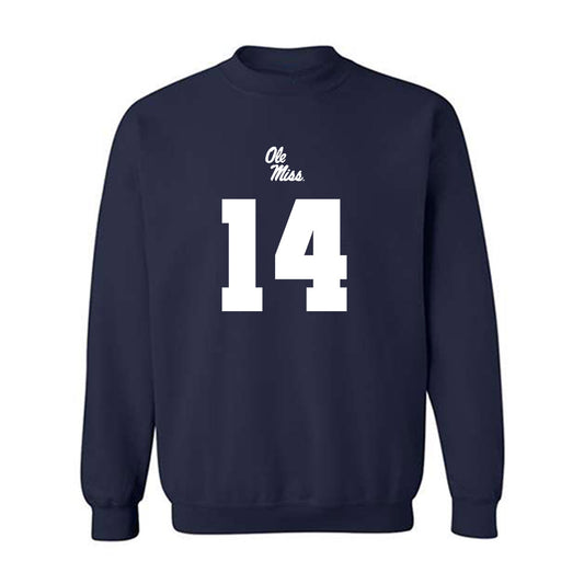 Ole Miss - NCAA Football : Kam Franklin - Replica Shersey Crewneck Sweatshirt-0