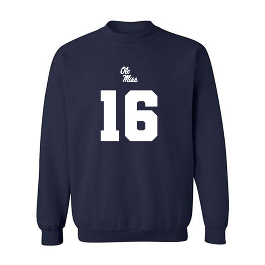Ole Miss - NCAA Football : Wydett Williams Jr. - Replica Shersey Crewneck Sweatshirt-0