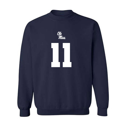 Ole Miss - NCAA Football : Hilton Deuce Alexander II - Replica Shersey Crewneck Sweatshirt-0