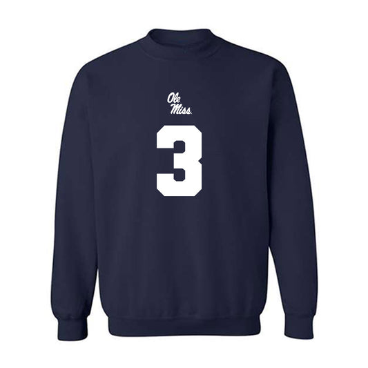 Ole Miss - NCAA Football : Sage Ryan - Replica Shersey Crewneck Sweatshirt-0