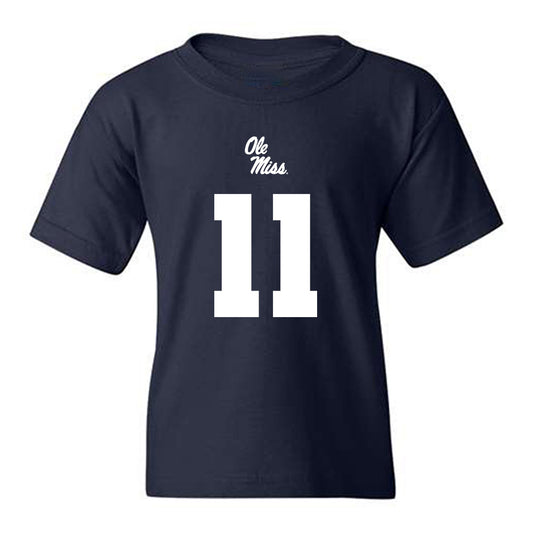 Ole Miss - NCAA Football : Hilton Deuce Alexander II - Replica Shersey Youth T-Shirt-0