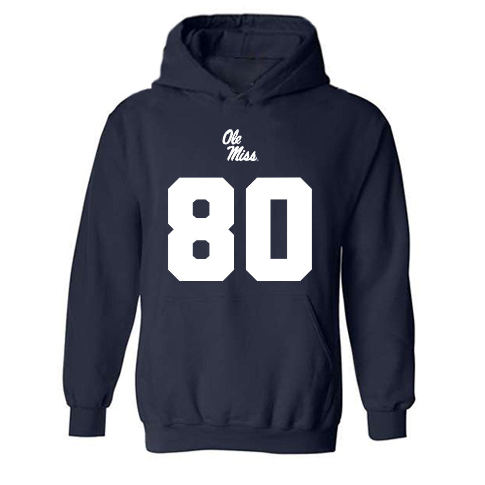 Ole Miss - NCAA Football : Hayden Bradley - Replica Shersey Hooded Sweatshirt-0