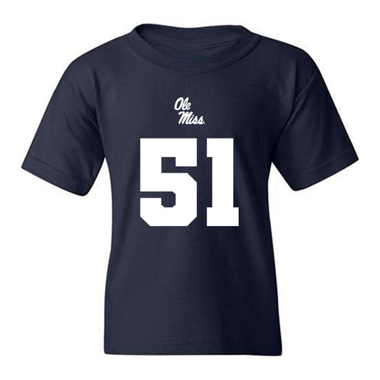 Ole Miss - NCAA Football : Zxavian Harris - Replica Shersey Youth T-Shirt-0
