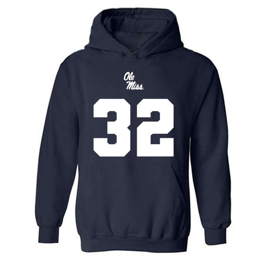 Ole Miss - NCAA Football : Chris Graves Jr. - Replica Shersey Hooded Sweatshirt-0