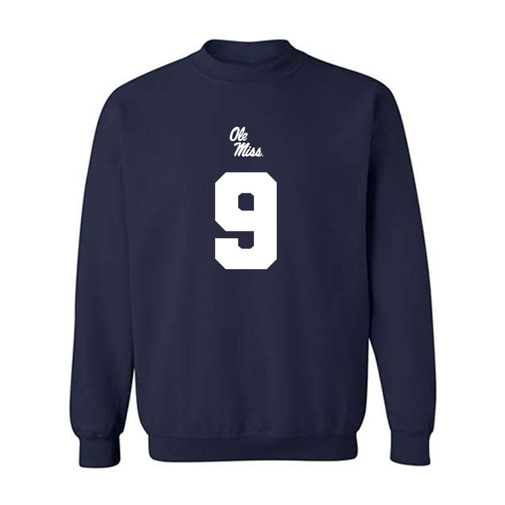 Ole Miss - NCAA Football : Luke Hasz - Replica Shersey Crewneck Sweatshirt-0