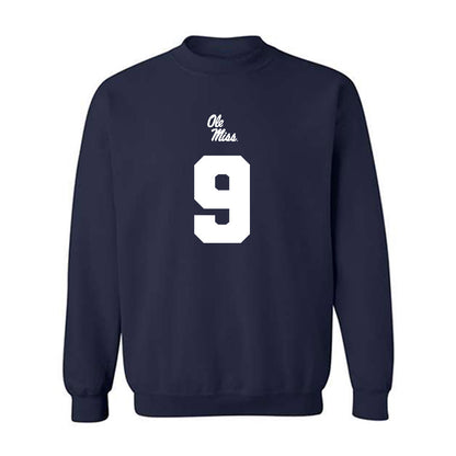 Ole Miss - NCAA Football : Luke Hasz - Replica Shersey Crewneck Sweatshirt-0