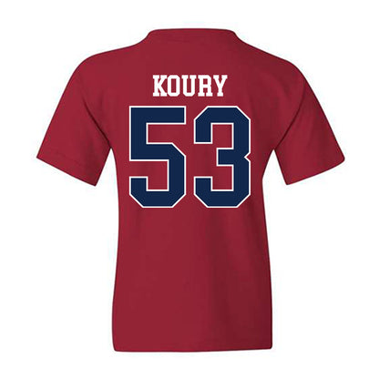 Ole Miss - NCAA Football : Joe Koury - Replica Shersey Youth T-Shirt-1