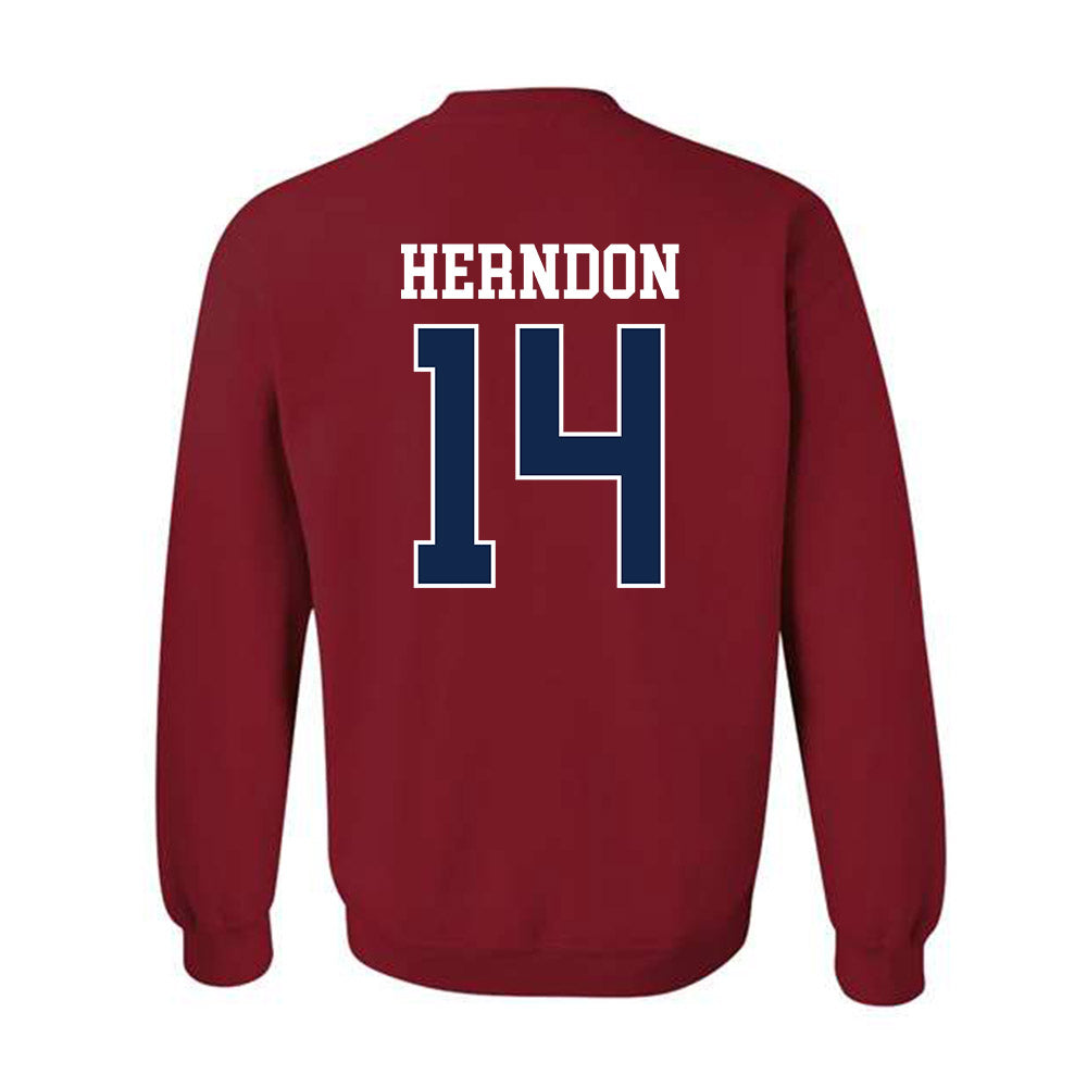 Ole Miss - NCAA Softball : Abby Herndon - Replica Shersey Crewneck Sweatshirt-1