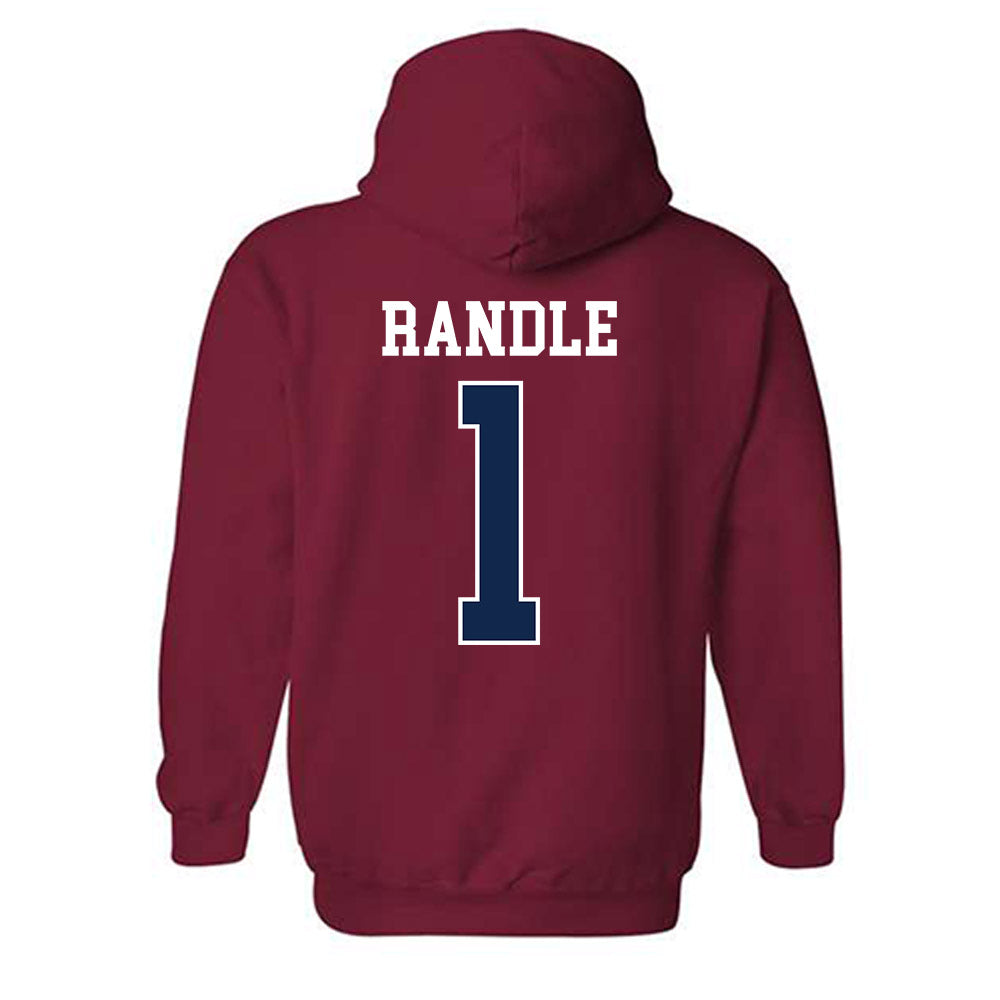 Ole Miss - NCAA Baseball : Brayden Randle - Replica Shersey Hooded Sweatshirt-1