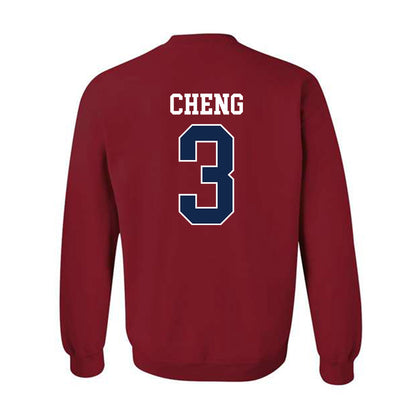 Ole Miss - NCAA Baseball : Luke Cheng - Replica Shersey Crewneck Sweatshirt-1