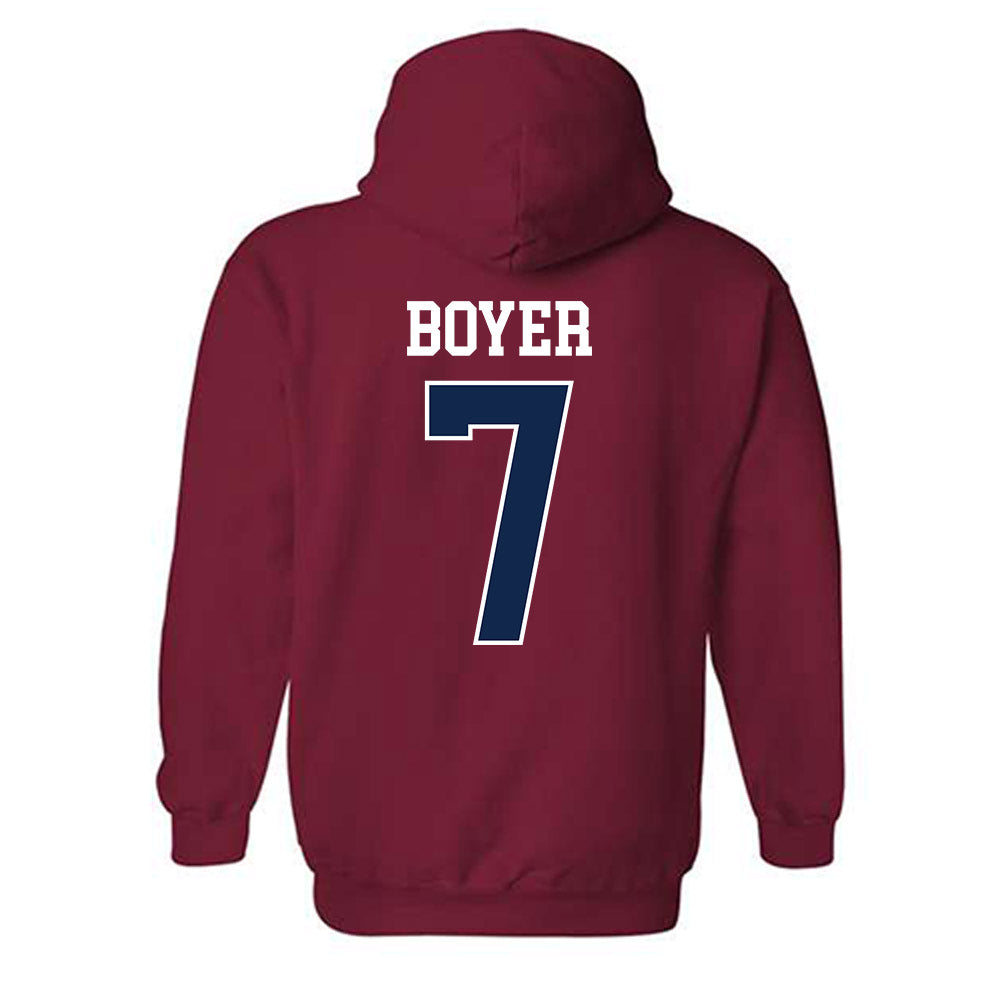 Ole Miss - NCAA Softball : Emilee Boyer - Replica Shersey Hooded Sweatshirt-1