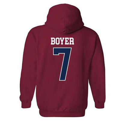 Ole Miss - NCAA Softball : Emilee Boyer - Replica Shersey Hooded Sweatshirt-1