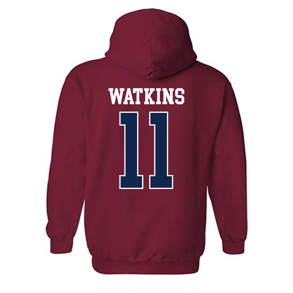 Ole Miss - NCAA Football : Jordan Watkins - Replica Shersey Hooded Sweatshirt