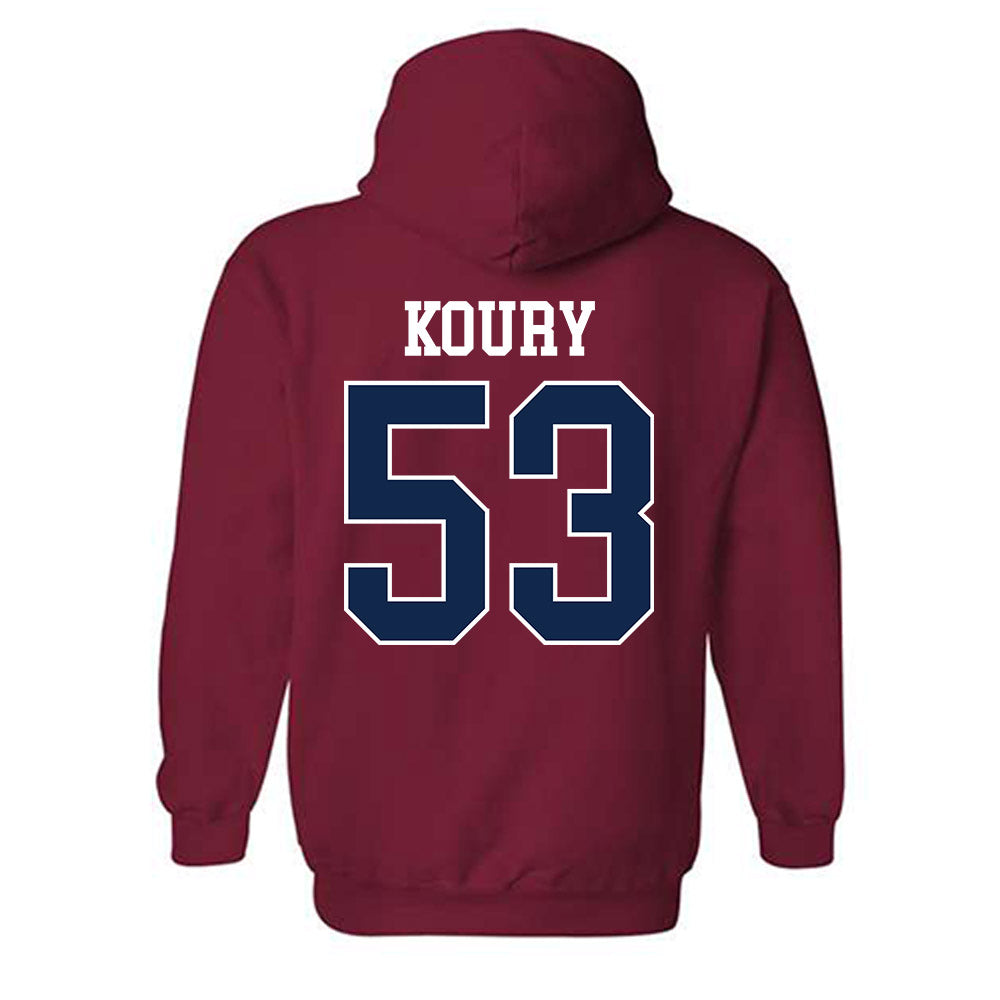 Ole Miss - NCAA Football : Joe Koury - Replica Shersey Hooded Sweatshirt-1