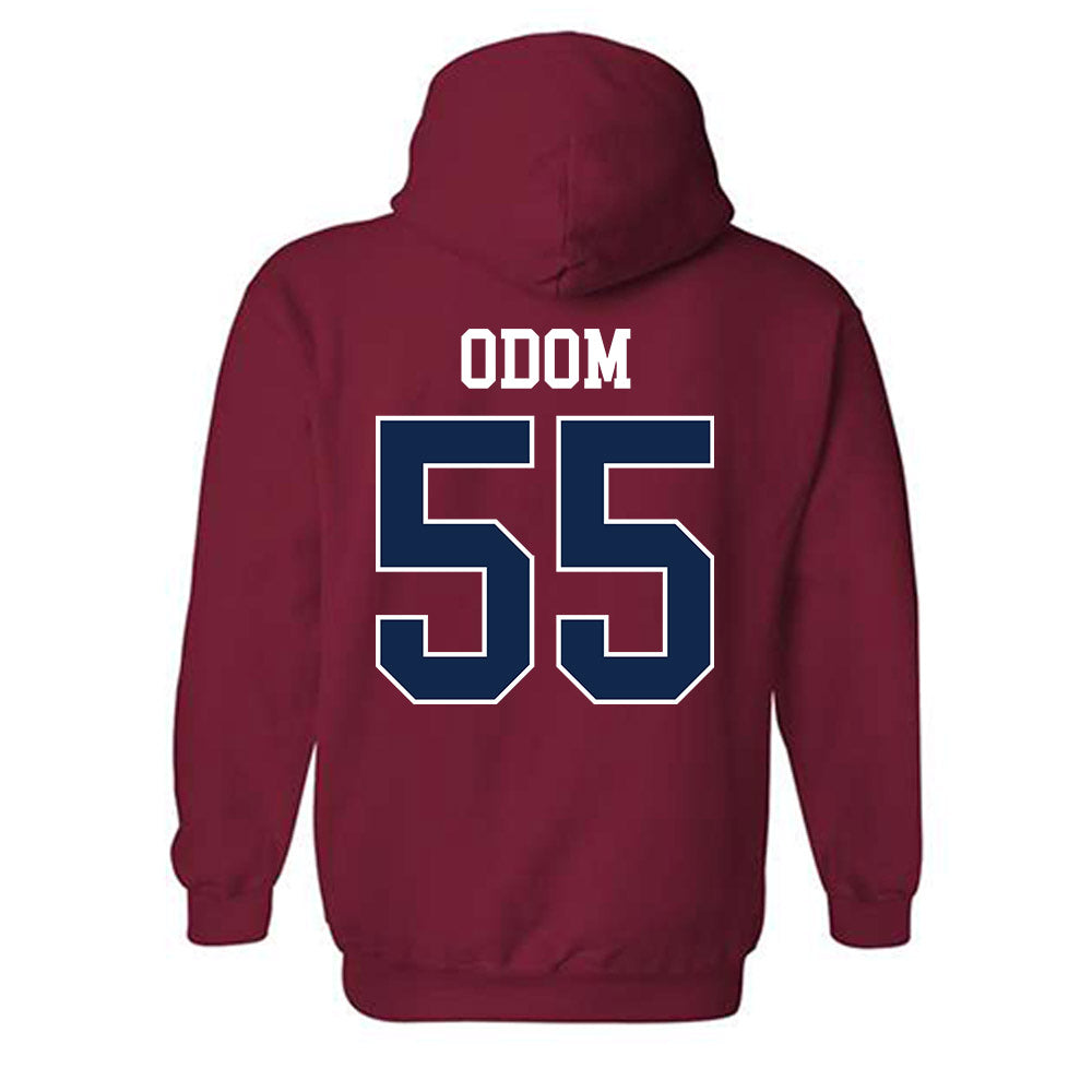 Ole Miss - NCAA Baseball : Leo Odom - Replica Shersey Hooded Sweatshirt-1