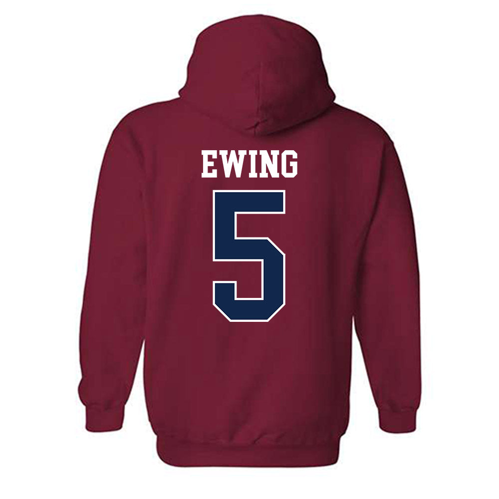 Ole Miss - NCAA Women's Soccer : Evie Ewing - Replica Shersey Hooded Sweatshirt-1