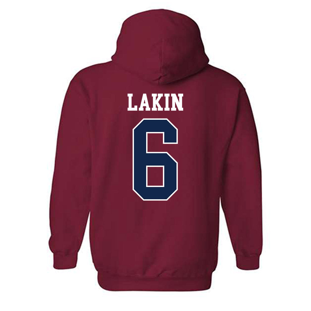 Ole Miss - NCAA Women's Soccer : Katie Lakin - Replica Shersey Hooded Sweatshirt-1