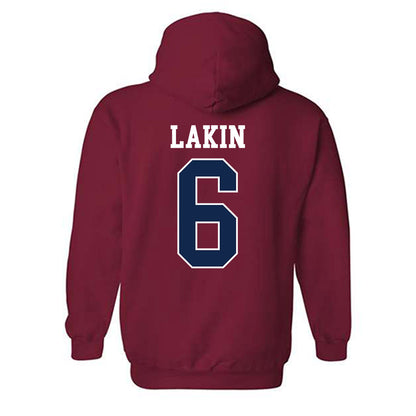 Ole Miss - NCAA Women's Soccer : Katie Lakin - Replica Shersey Hooded Sweatshirt-1