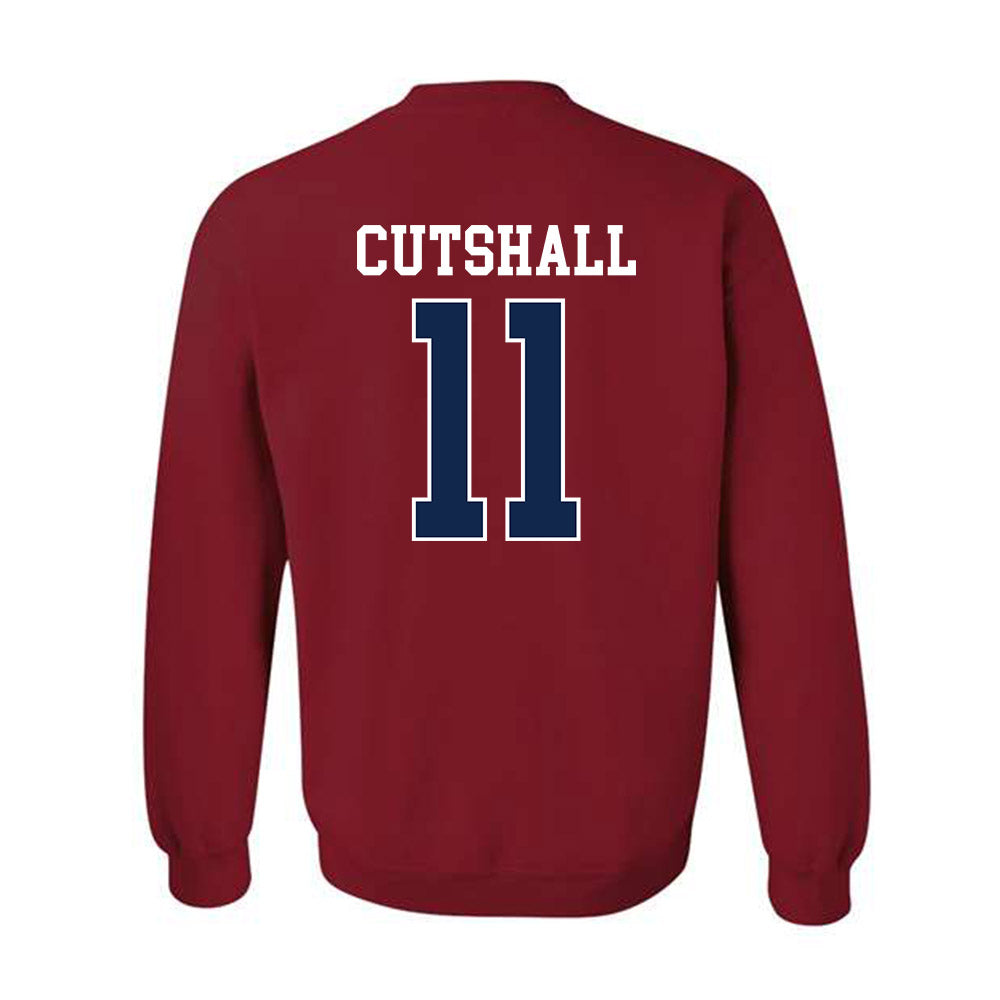 Ole Miss - NCAA Baseball : William Cutshall - Replica Shersey Crewneck Sweatshirt-1