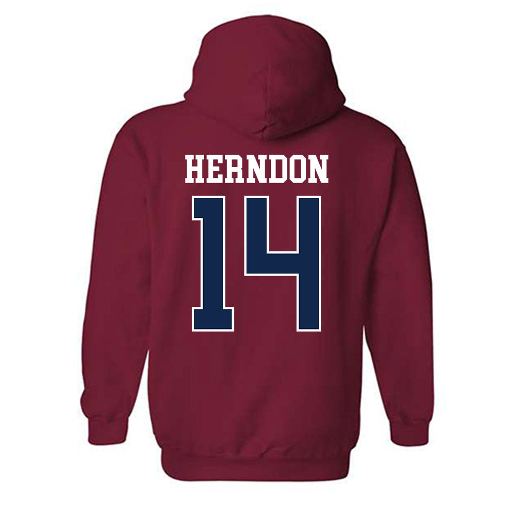 Ole Miss - NCAA Softball : Abby Herndon - Replica Shersey Hooded Sweatshirt-1