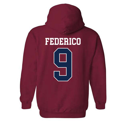 Ole Miss - NCAA Baseball : Hayden Federico - Replica Shersey Hooded Sweatshirt-1