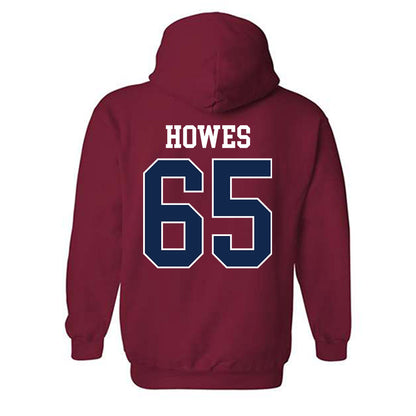 Ole Miss - NCAA Football : Connor Howes - Replica Shersey Hooded Sweatshirt-1