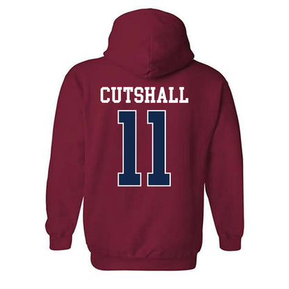 Ole Miss - NCAA Baseball : William Cutshall - Replica Shersey Hooded Sweatshirt-1