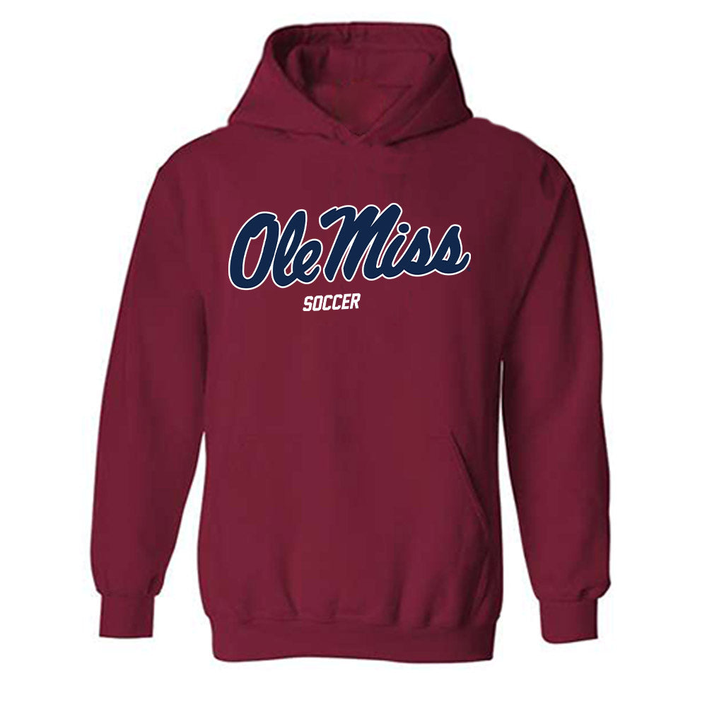 Ole Miss - NCAA Women's Soccer : Allison Kolski - Replica Shersey Hooded Sweatshirt-0
