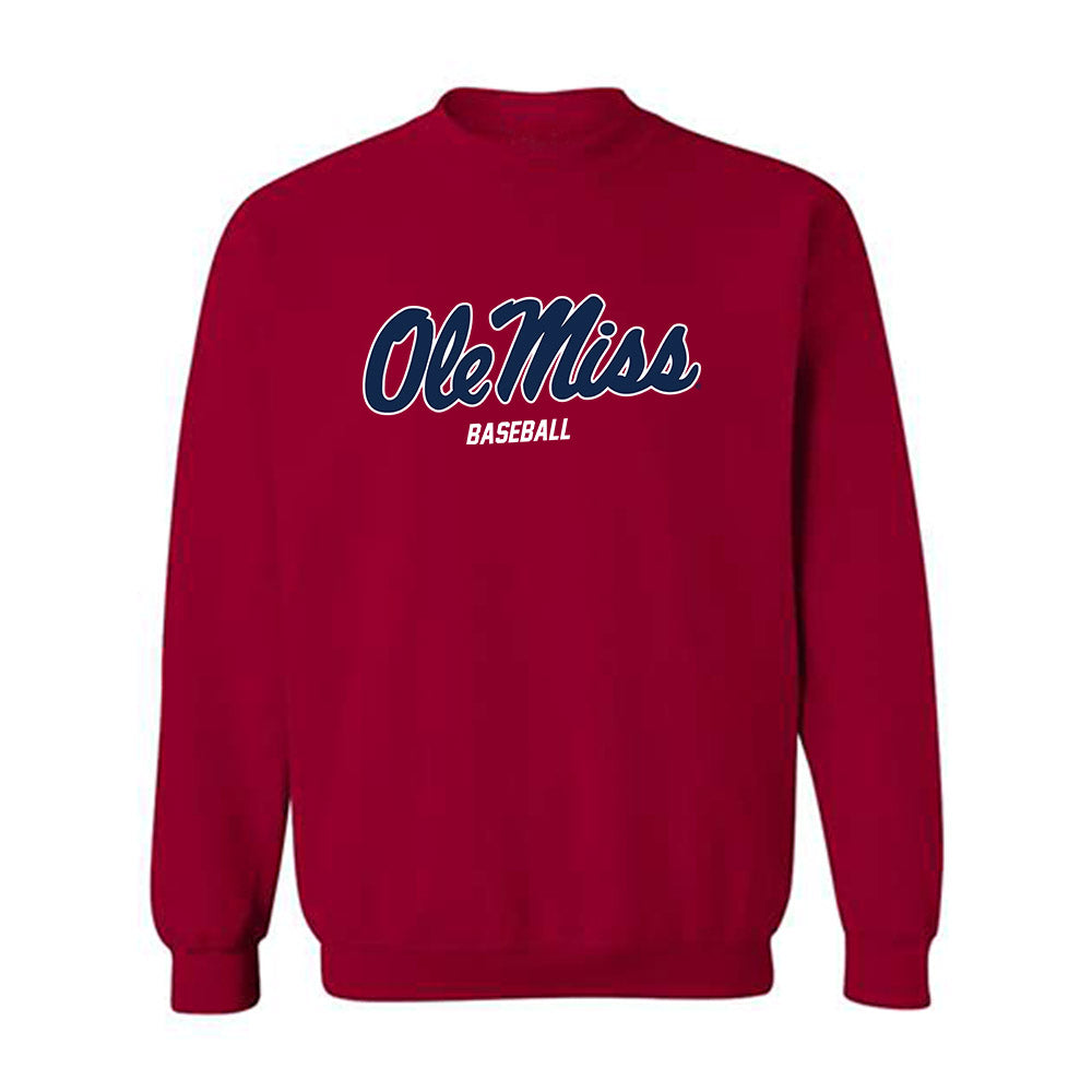 Ole Miss - NCAA Baseball : Luke Cheng - Replica Shersey Crewneck Sweatshirt-0