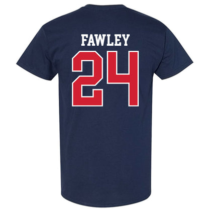 Ole Miss - NCAA Baseball : Austin Fawley - Replica Shersey T-Shirt-1