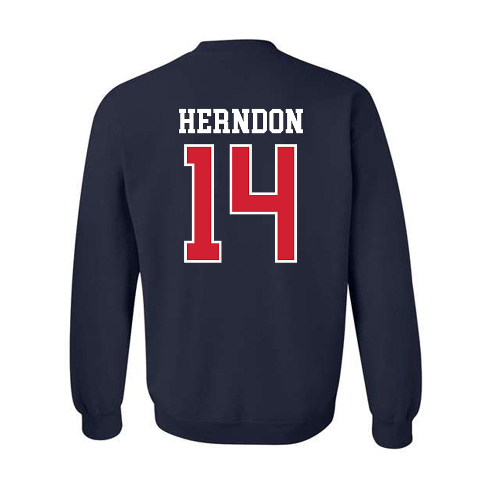 Ole Miss - NCAA Softball : Abby Herndon - Replica Shersey Crewneck Sweatshirt-1