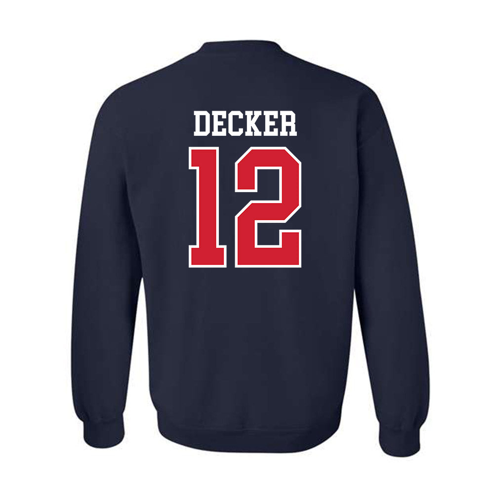 Ole Miss - NCAA Baseball : Dominic Decker - Replica Shersey Crewneck Sweatshirt-1