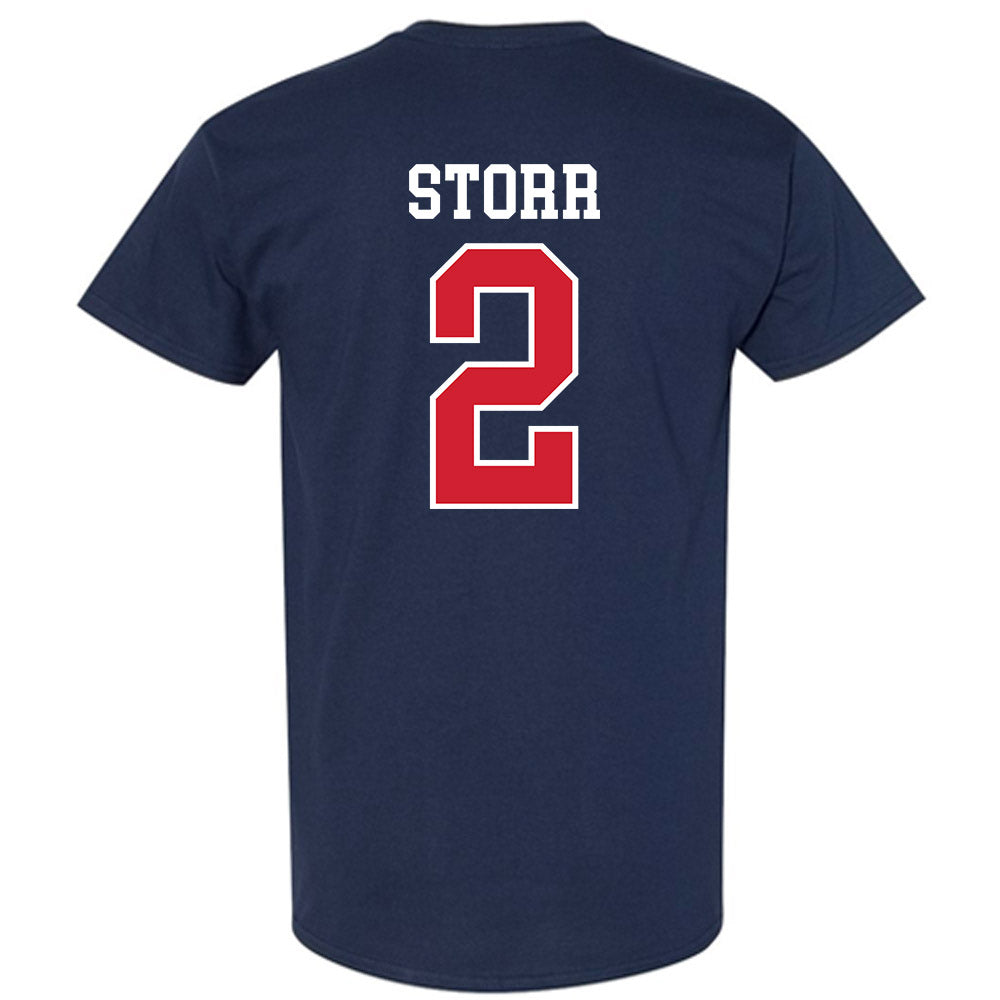 Ole Miss - NCAA Men's Basketball : AJ Storr - Replica Shersey T-Shirt-1
