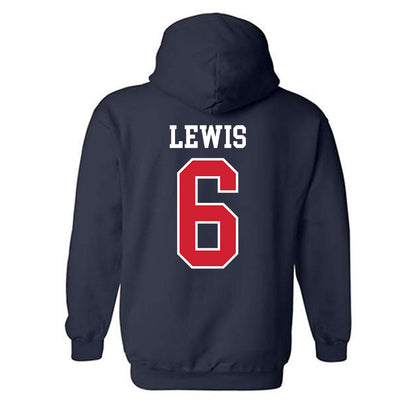 Ole Miss - NCAA Women's Volleyball : Aniya Lewis - Replica Shersey Hooded Sweatshirt-1