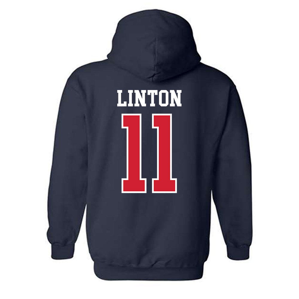Ole Miss - NCAA Softball : Addi Linton - Replica Shersey Hooded Sweatshirt-1