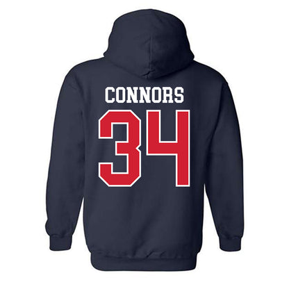Ole Miss - NCAA Softball : rachel connors - Replica Shersey Hooded Sweatshirt-1