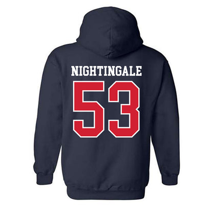 Ole Miss - NCAA Football : Trey Nightingale - Replica Shersey Hooded Sweatshirt-1