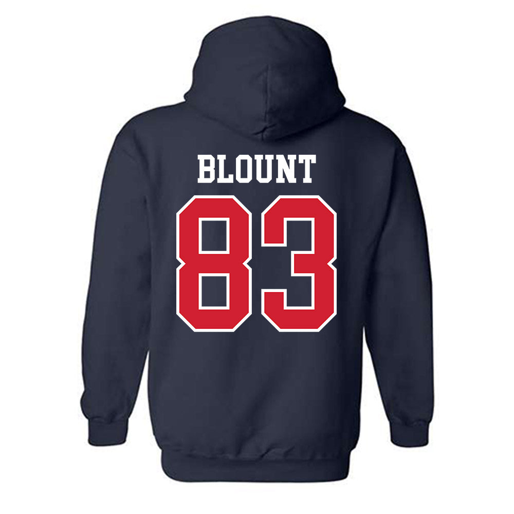 Ole Miss - NCAA Football : Levi Blount - Replica Shersey Hooded Sweatshirt-1