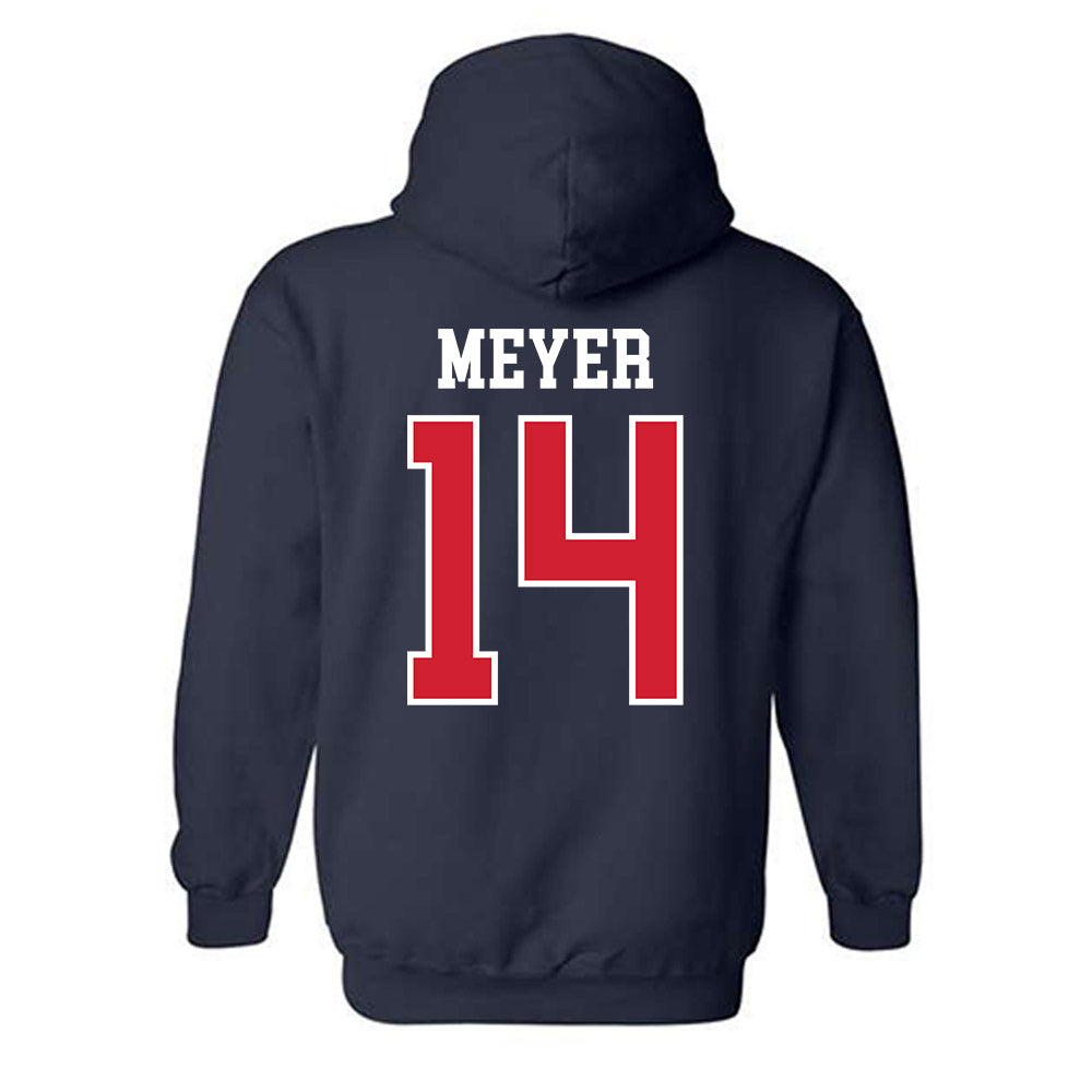 Ole Miss - NCAA Women's Volleyball : Shayla Meyer - Replica Shersey Hooded Sweatshirt-1