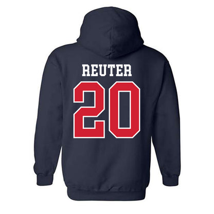 Ole Miss - NCAA Baseball : Collin Reuter - Replica Shersey Hooded Sweatshirt-1
