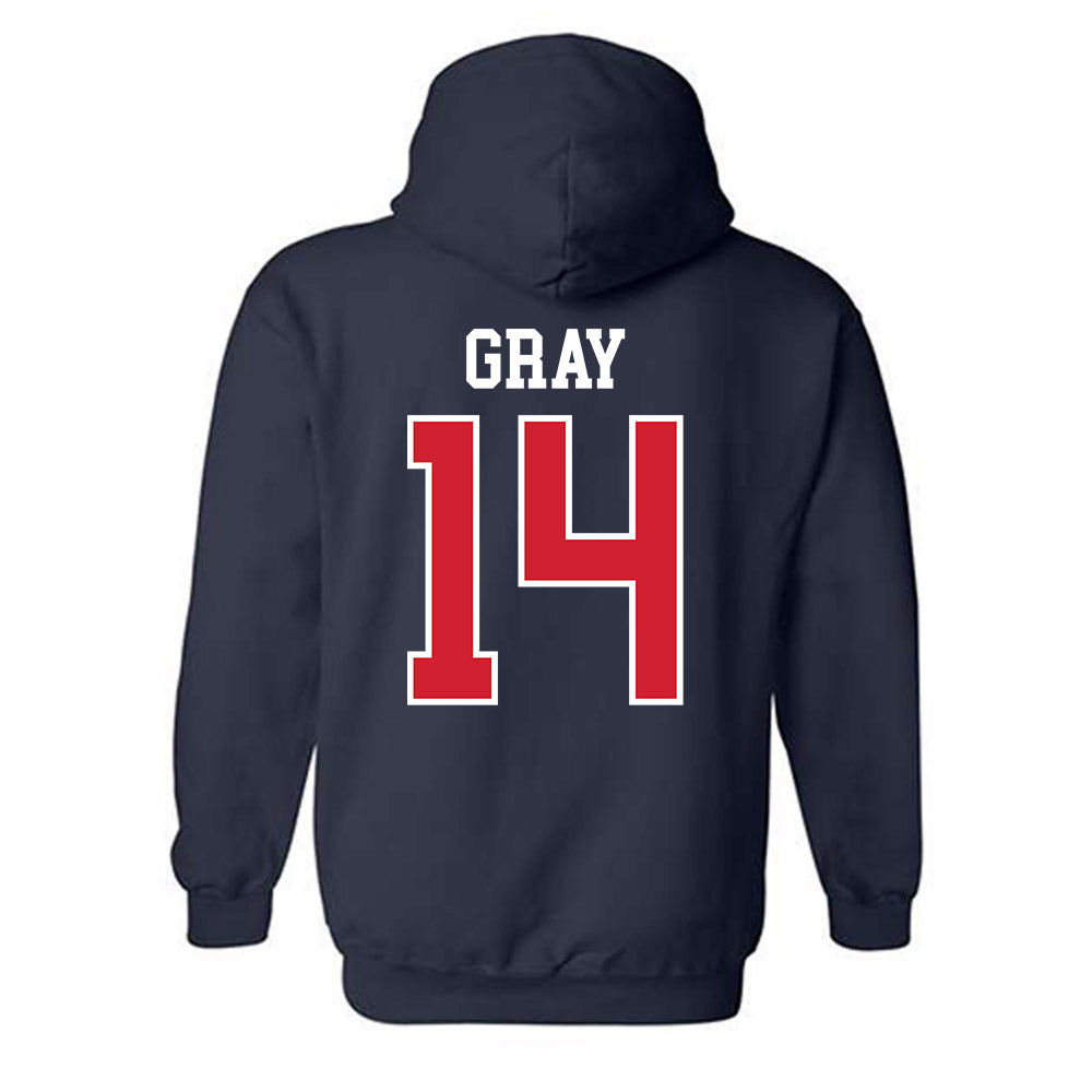 Ole Miss - NCAA Women's Soccer : Isabella Gray - Replica Shersey Hooded Sweatshirt-1