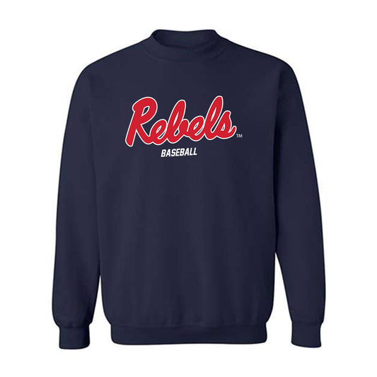 Ole Miss - NCAA Baseball : JP Robertson - Replica Shersey Crewneck Sweatshirt-0