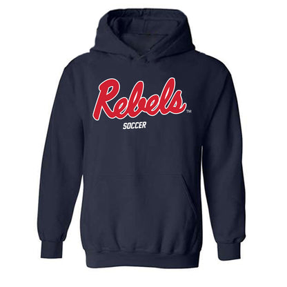 Ole Miss - NCAA Women's Soccer : Allison Kolski - Replica Shersey Hooded Sweatshirt-0