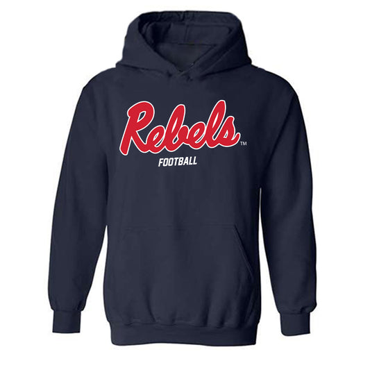 Ole Miss - NCAA Football : Taylor Groves - Replica Shersey Hooded Sweatshirt-0