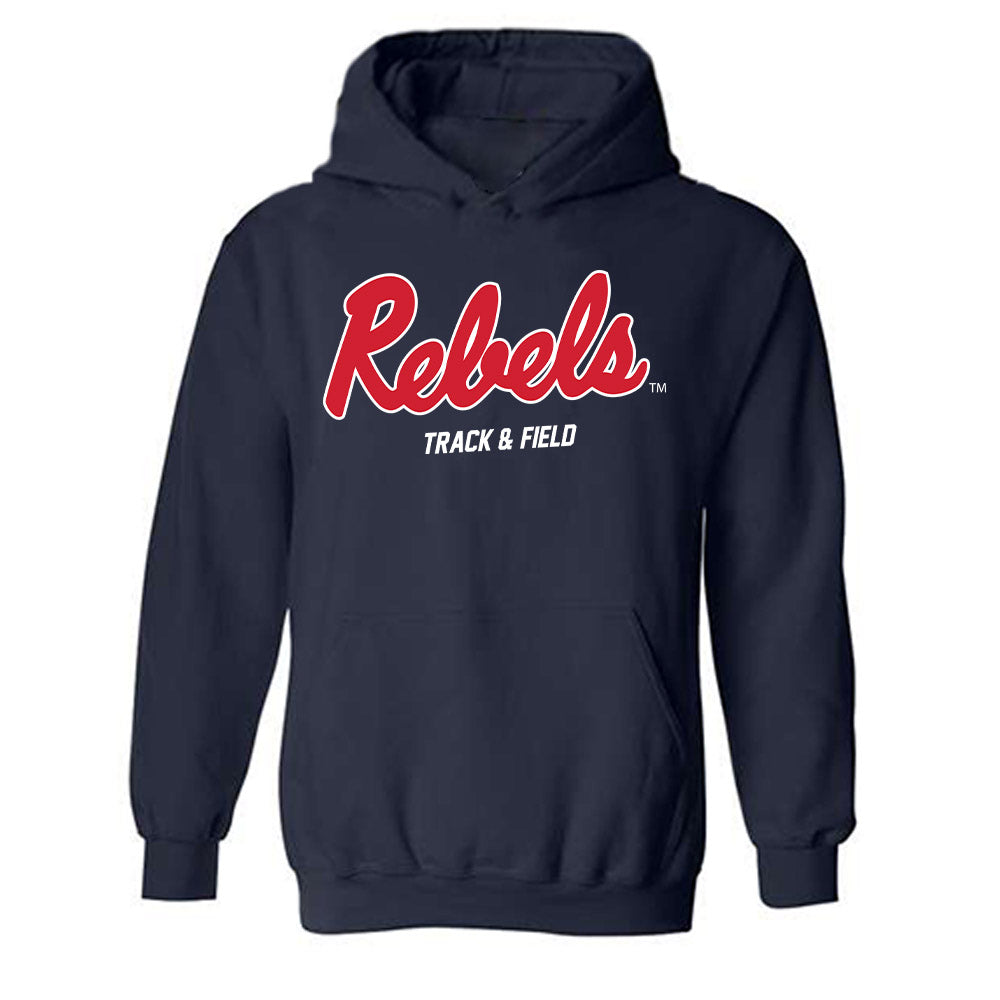 Ole Miss - NCAA Women's Track & Field : Natalie Brown - Replica Shersey Hooded Sweatshirt-0