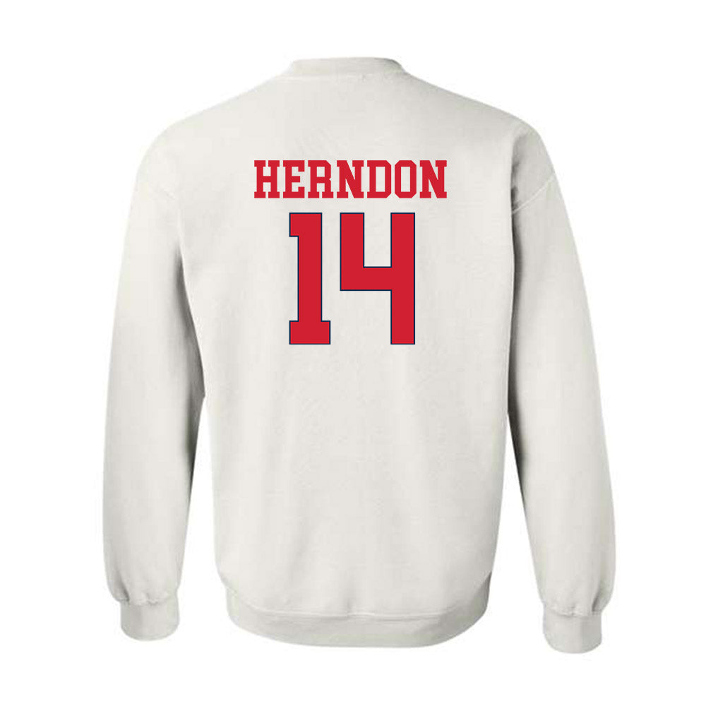 Ole Miss - NCAA Softball : Abby Herndon - Replica Shersey Crewneck Sweatshirt-1