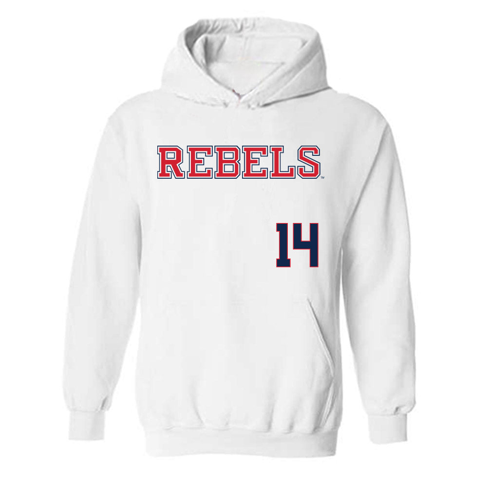 Ole Miss - NCAA Softball : Abby Herndon - Replica Shersey Hooded Sweatshirt-0