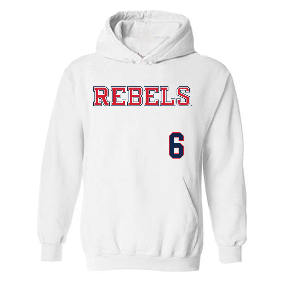 Ole Miss - NCAA Softball : Kaidance Till - Replica Shersey Hooded Sweatshirt-0