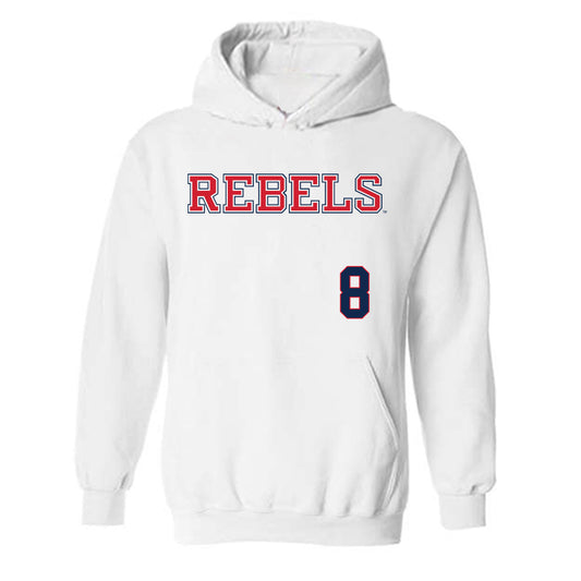 Ole Miss - NCAA Softball : Kennedy Bunker - Replica Shersey Hooded Sweatshirt-0